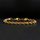 Conjunto de colar com pingente de cruz em aço inoxidável 201 e pulseira com corrente torcida (2 peças)