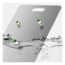 Tábua de corte em aço inoxidável 304, 46 cm, tábua de corte para cozinha