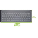 Película protetora universal de silicone transparente, compatível com a maioria dos notebooks de 12 a 17 polegadas disponíveis no mercado.