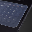 Película protetora universal de silicone transparente, compatível com a maioria dos notebooks de 12 a 17 polegadas disponíveis no mercado.