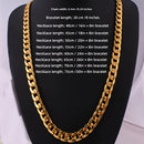 Conjunto de 2 peças (colar + pulseira) banhadas a ouro 18K