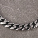 Pulseira masculina de aço inoxidável com elos cubanos