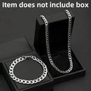 Conjunto de joias masculinas em aço inoxidável, corrente cubana de 50 cm, pulseira com relevo